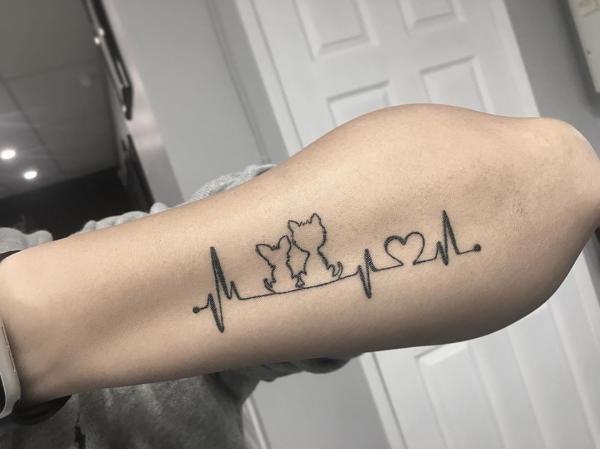 Heartbeat tato  heartbeat tatoMeaningful Heartbeat Tattoo Designs  with Namescouple Love tattoos  YouTube