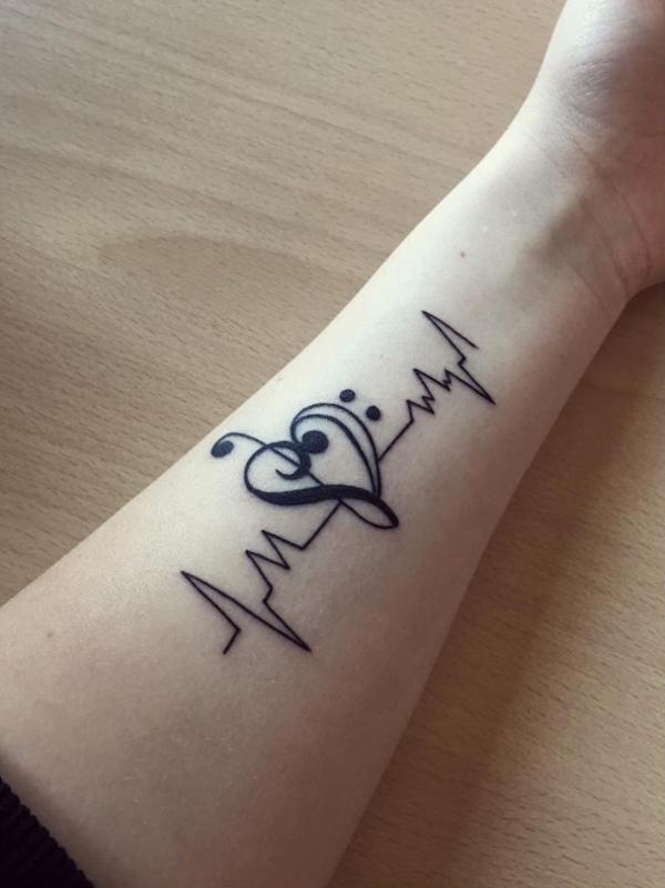 S heartbeat designs tattoos | Instagram