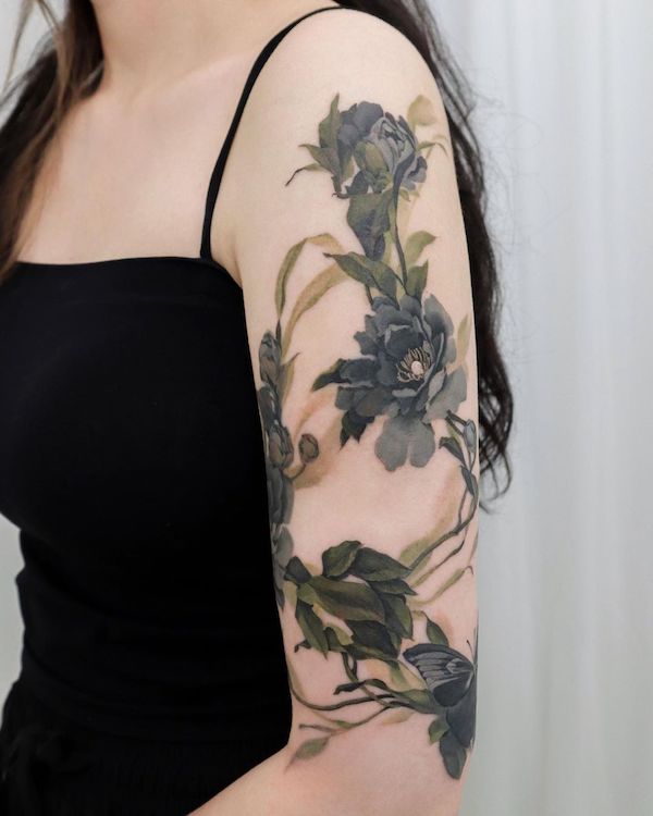 Elegant flower tattoo Elegant flower tattoo