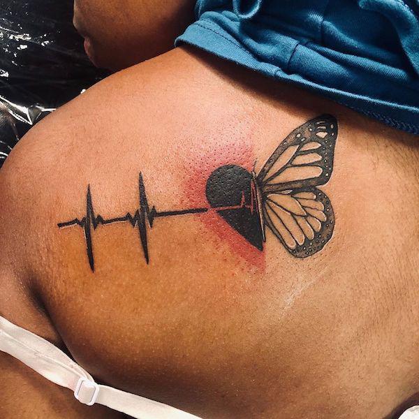 Heartbeat and butterfly Heartbeat and butterfly