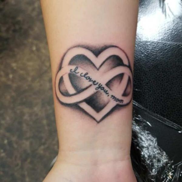 Infinity Heart Temporary Tattoo  Set of 3  Little Tattoos