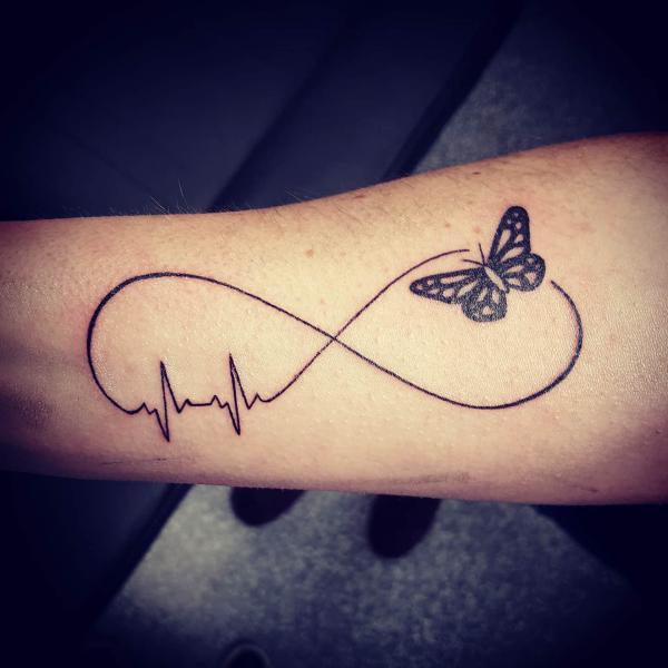 Tattoo of Infinity Butterflies