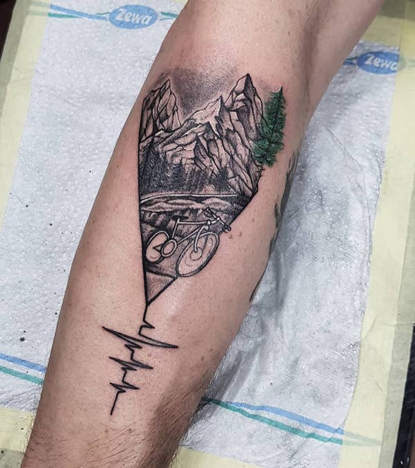 Home is where the heart is | Ekg tattoo, Heartbeat tattoo, Tattoos