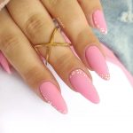 Simple Pink nail color