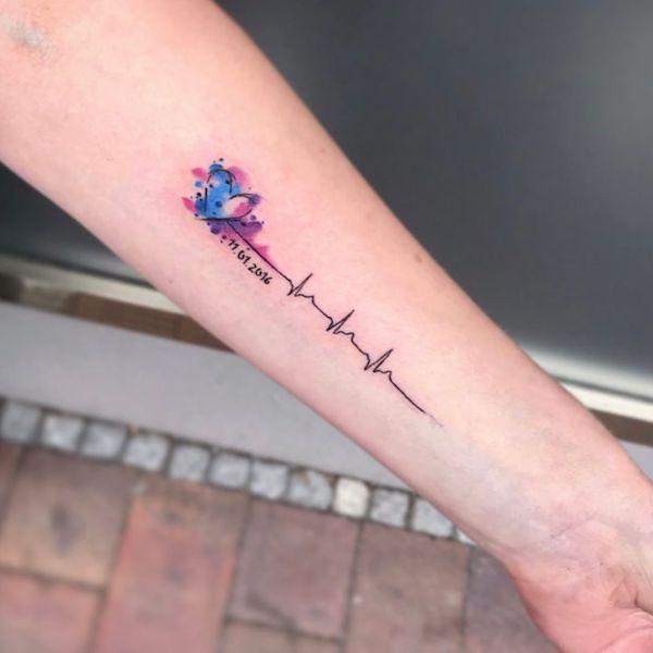 Heartbeat Tattoo Ideas | TattoosAI