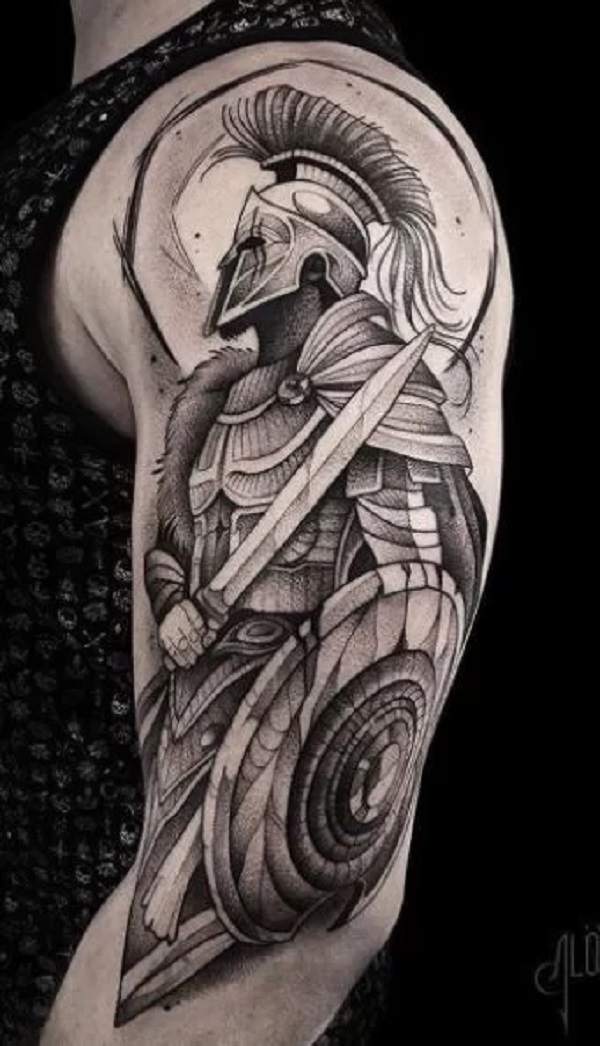 Ares Tattoo God of courage and war