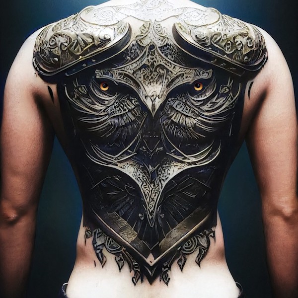 30+ Amazing Animal Back Tattoo designs to try | Chouette tatouage, Owl  tattoo design, Tatouage