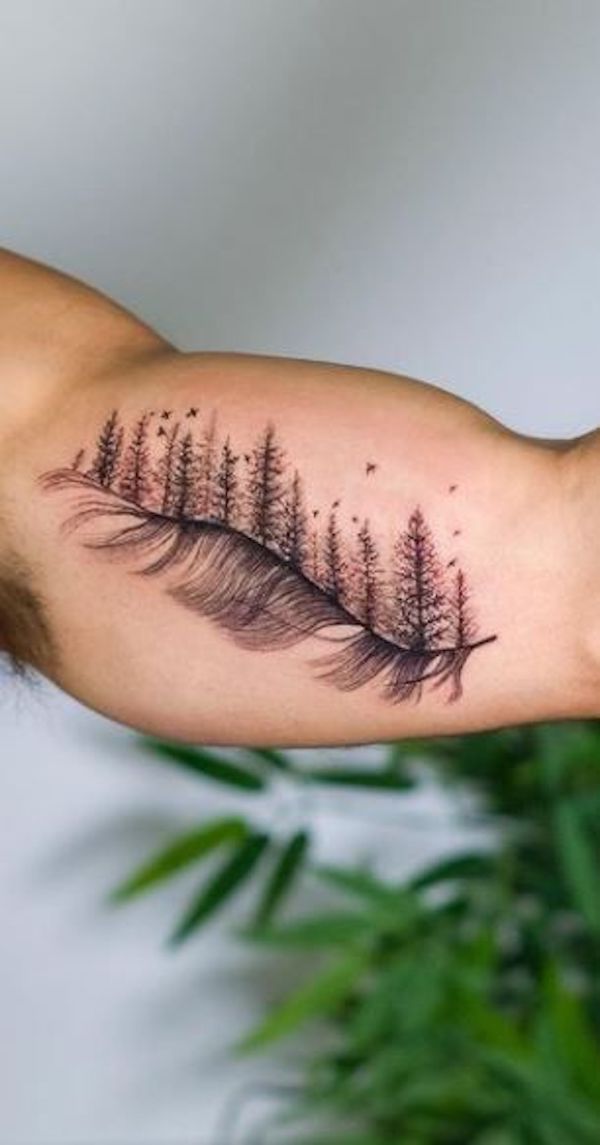Hawk Feather tattoo | Hawk tattoo, Feather tattoo, Feather tattoo design