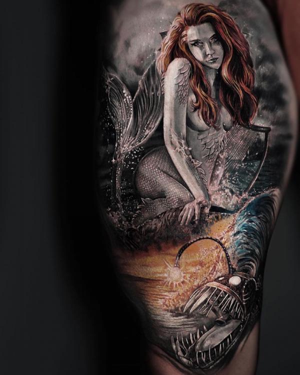 Majestic Mermaid Tattoos Meant to Make You Smile ...
