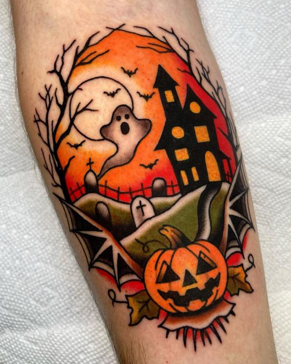 The Art of the Pumpkin Tattoo Embody the Autumn Spirit Art and Design