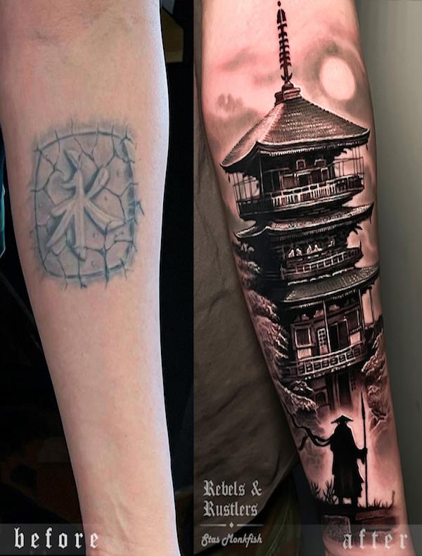 Japanese pavilion cover up tattoo