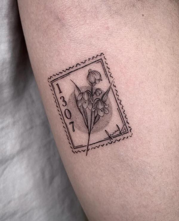 Lily of the valley stamp