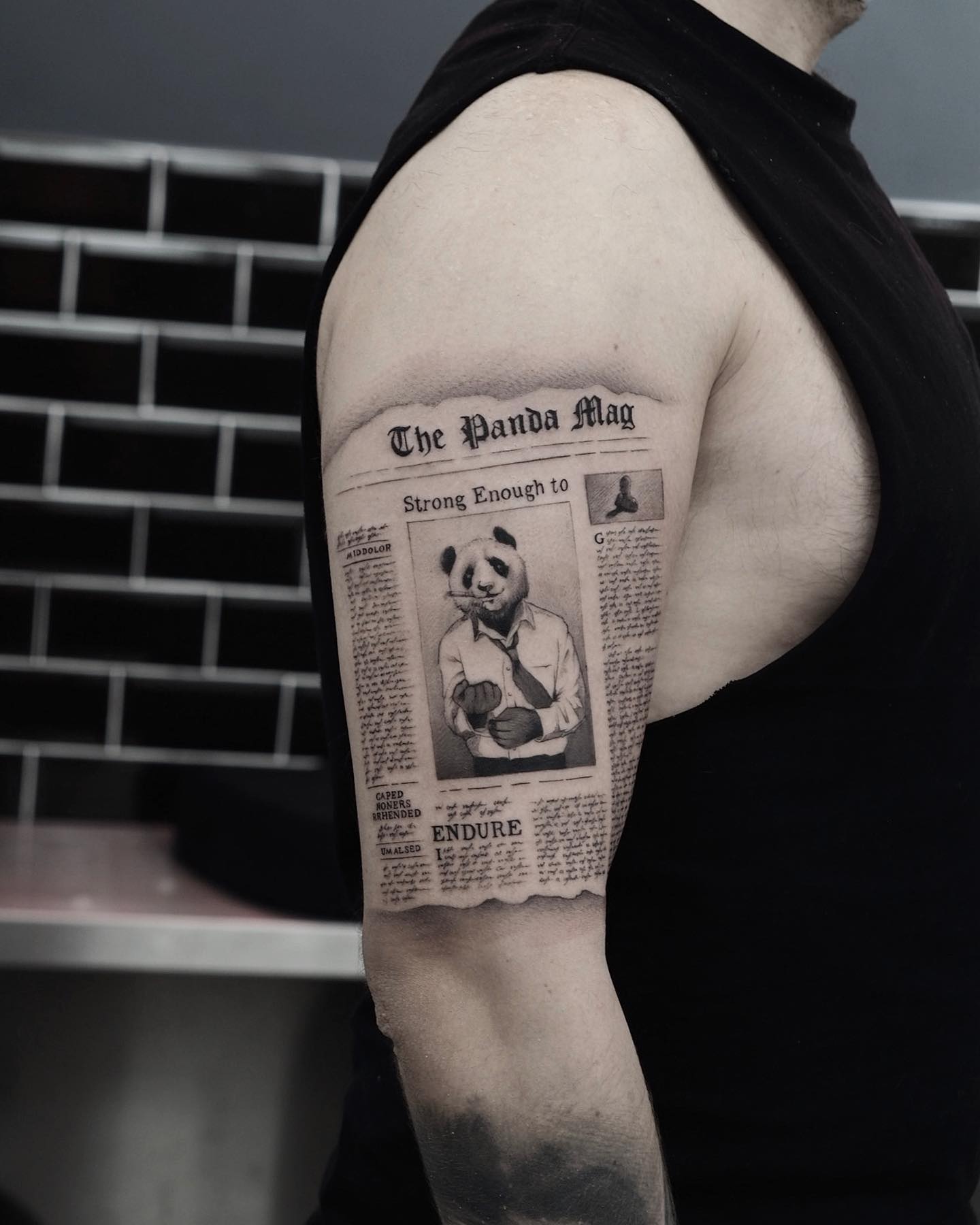 Newspaper tattoo