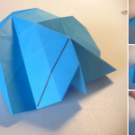 Origami Rose in Bloom