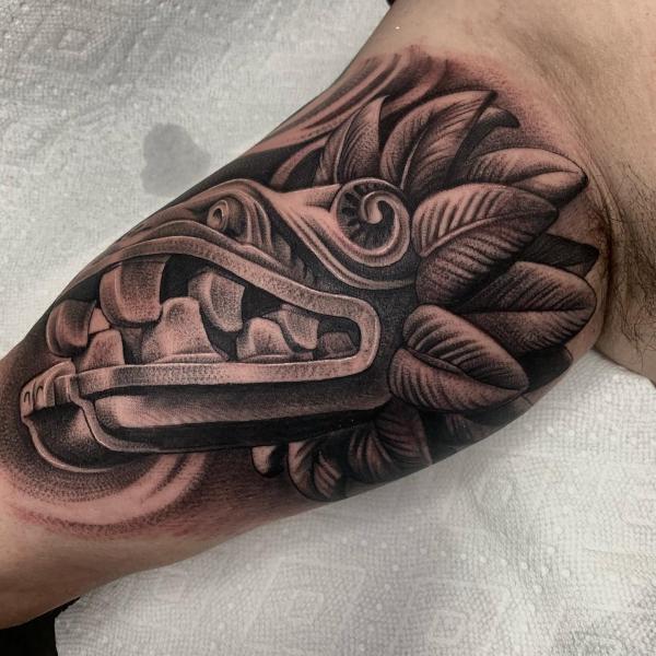 Top 160+ feathered snake tattoo latest