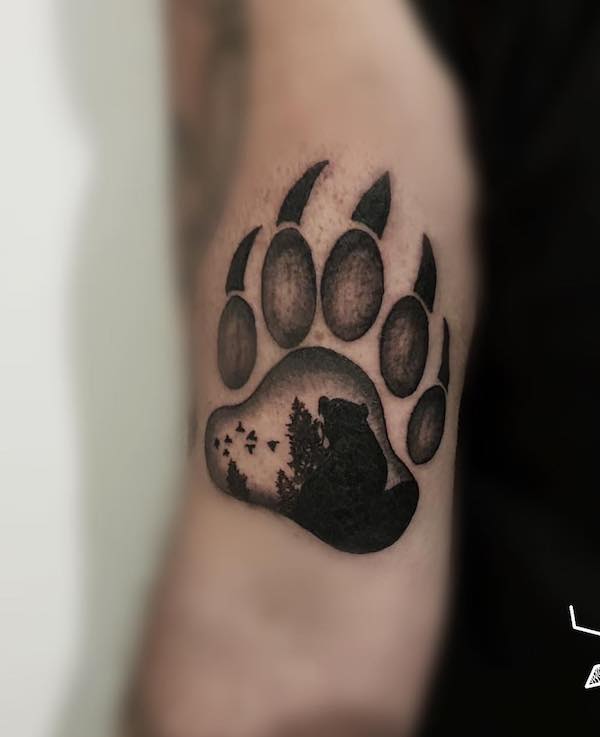 Bear Tattoos  Black bear tattoo Bear tattoos Bear paw tattoos