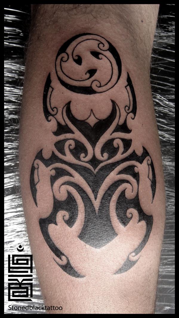 Tribal Scarab Beetle tattoo