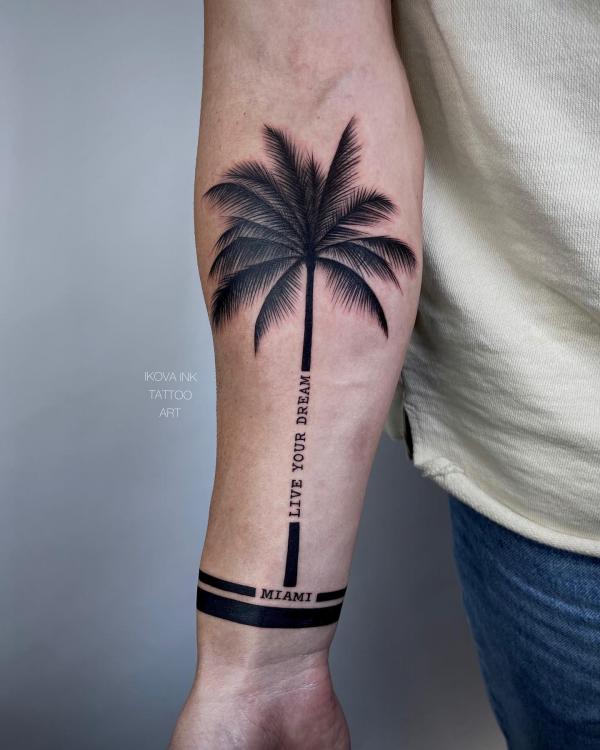 Palm Tree Tattoos: Symbolism and Style of a Tropical Icon