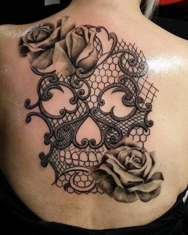 Gothic shoulder tattoo  Sleeve tattoos Lace tattoo Beautiful tattoos