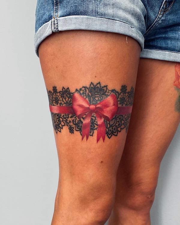 Garter deals tattoo designs
