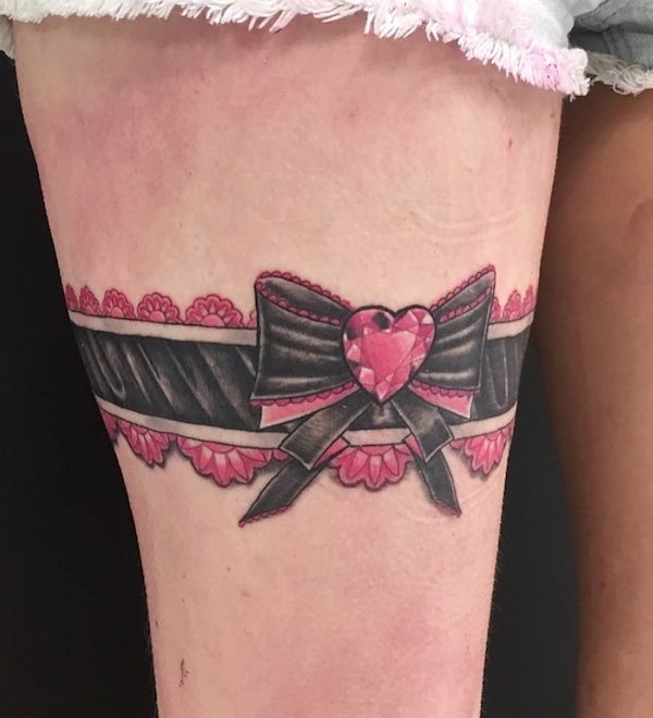 Top 65 garter tattoo with gun latest  incdgdbentre