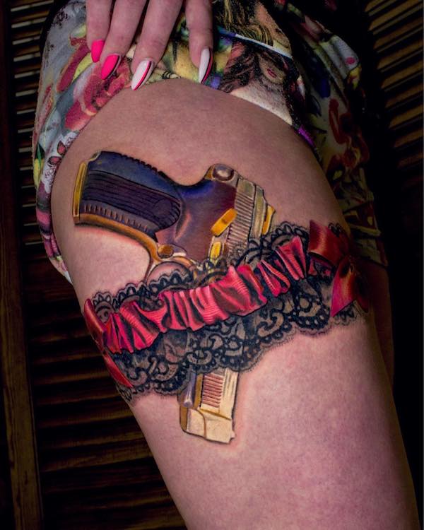 30 Garter Belt Tattoo Art Examples