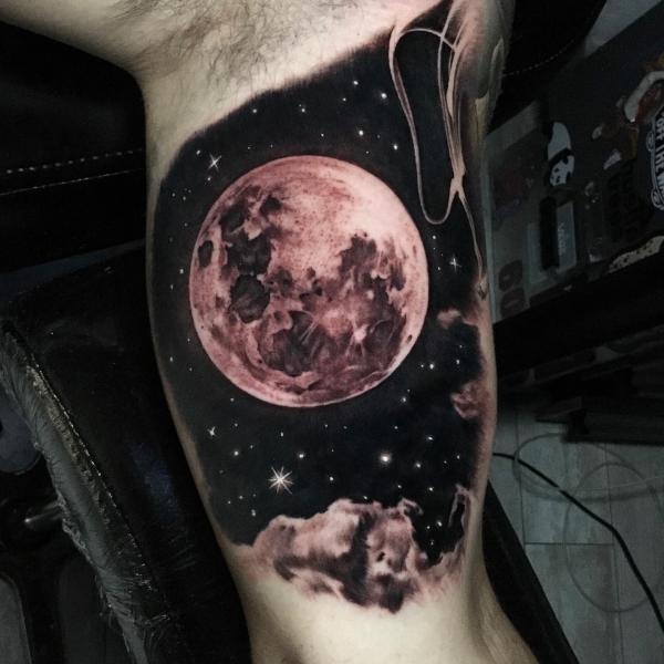 Moon and Stars Tattoos for Sky Lovers | Art and Design