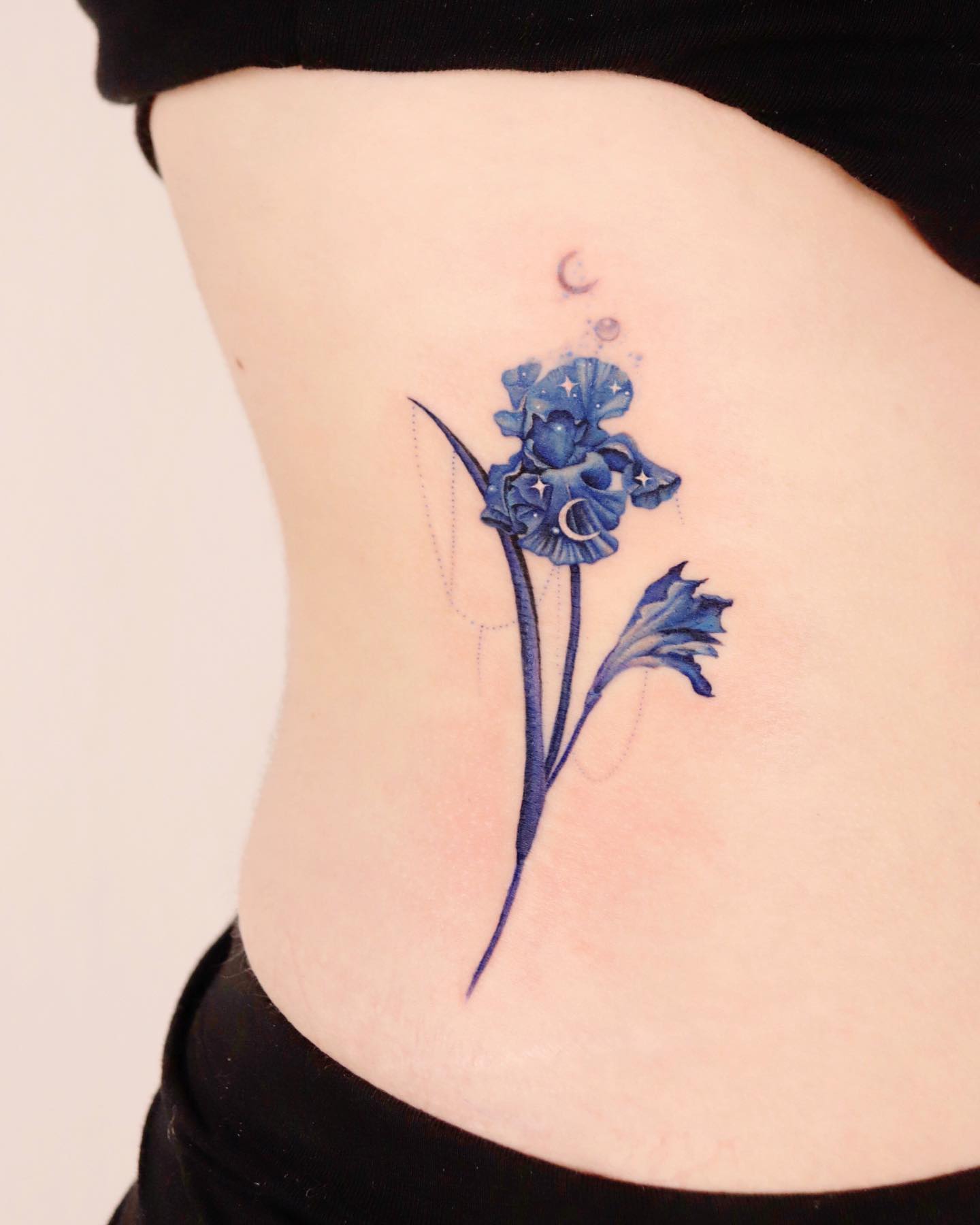Buy Iris Flower Temporary Tattoo by Mini Lau set of 3 Online in India  Etsy