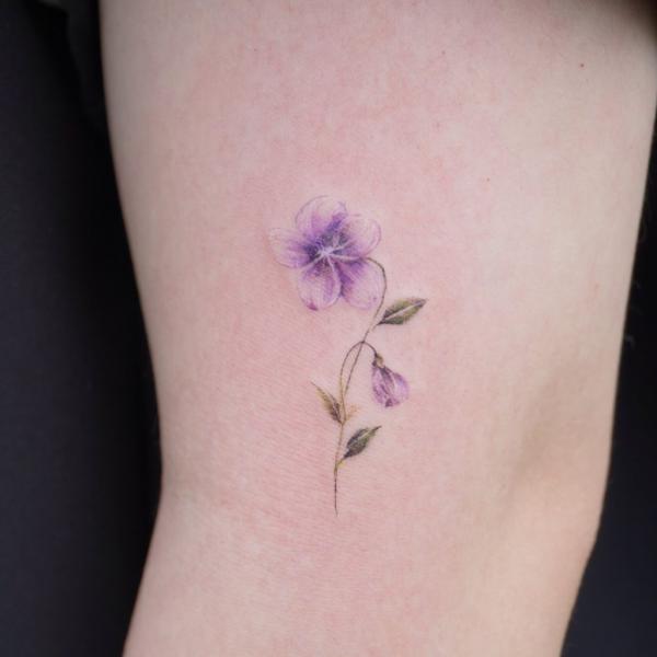 Beautiful Violet Tattoo Designs and Ideas | TattooAdore