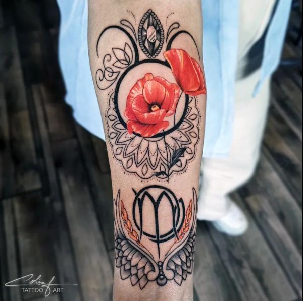 Taurus Glyph and Scorpio signs