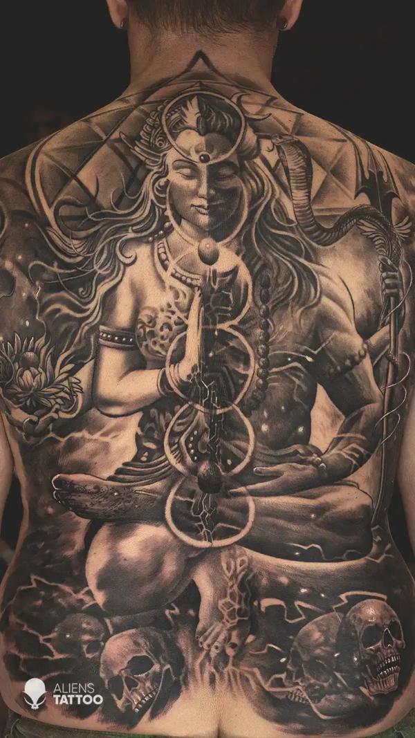 The Hindu god Shiva tattoo