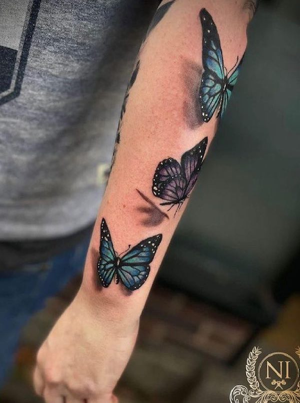 Blue Butterfly Tattoos Meanings Designs and Ideas  Art and Design