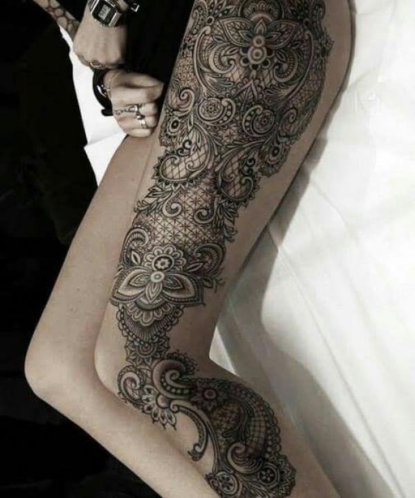 Unveiling 60+ Alluring Lace Tattoos for Women | Art and Design