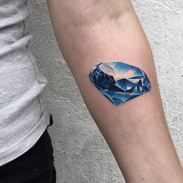 60 Inspiring Diamond Tattoo Designs and Their Meanings Art and Design