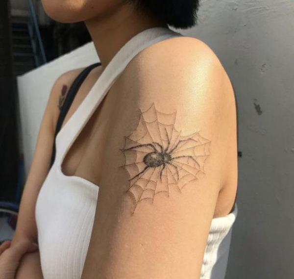 123 Spider Web Tattoo Ideas To Obtain Positive Growth In 2023