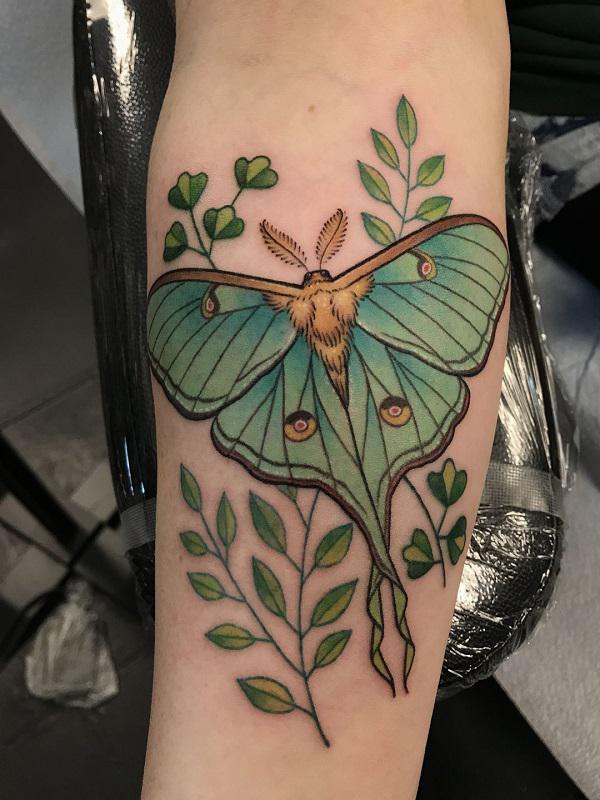 Top 45 Best Luna Moth Tattoo Ideas  2021 Inspiration Guide