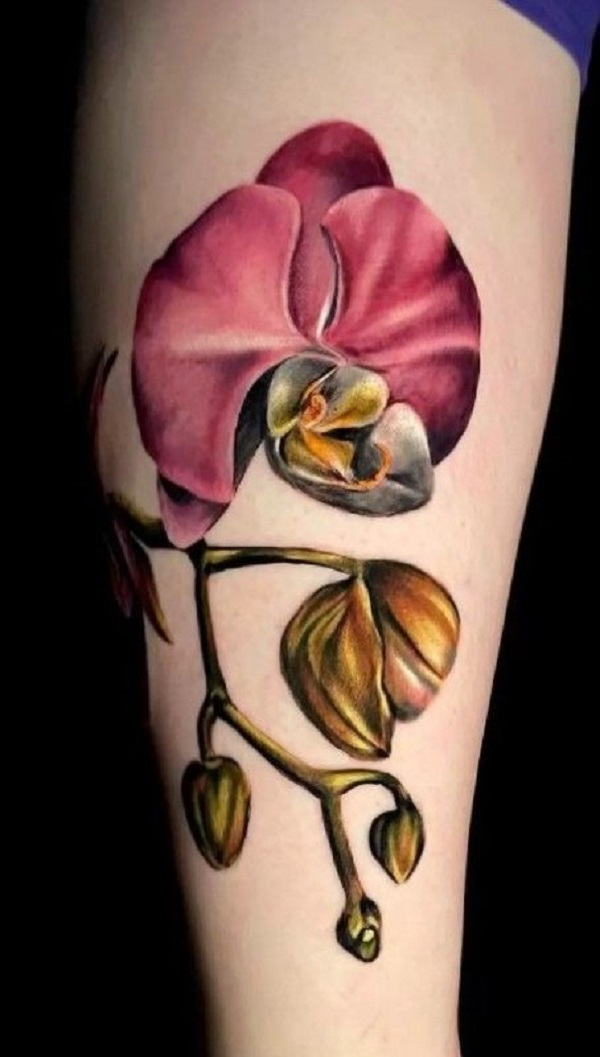 125 Orchid Tattoos That Will Leave You Breathless - Tattoo Me Now