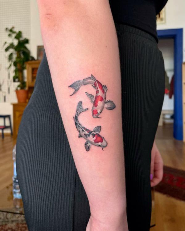 40 Koi Fish Tattoos  Japanese And Chinese Designs