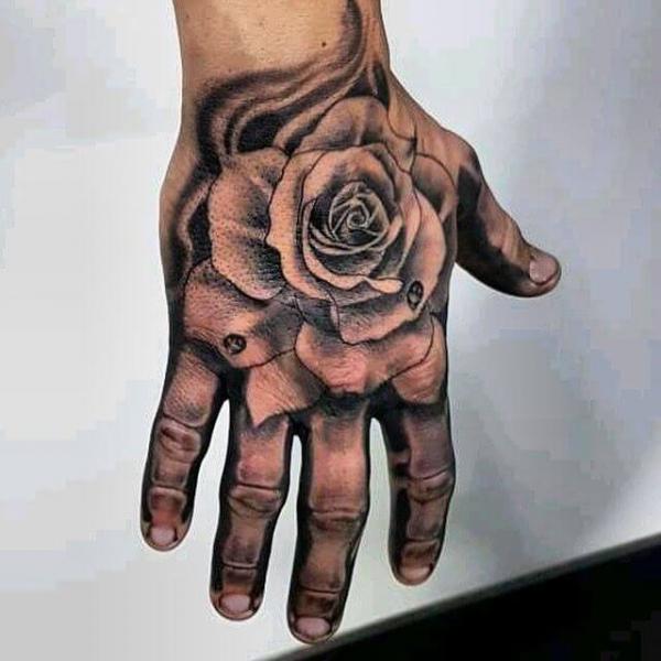 The Art of Ink The Rose Skeleton Hand Tattoo  Art and Design