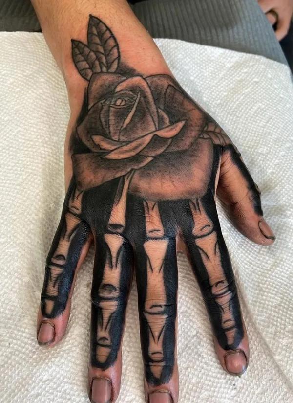 28 Skeleton Hand Tattoo Designs With Unique Characteristics  Tattoo Twist