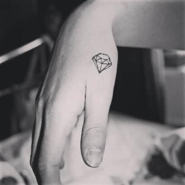 Small Diamond tattoo