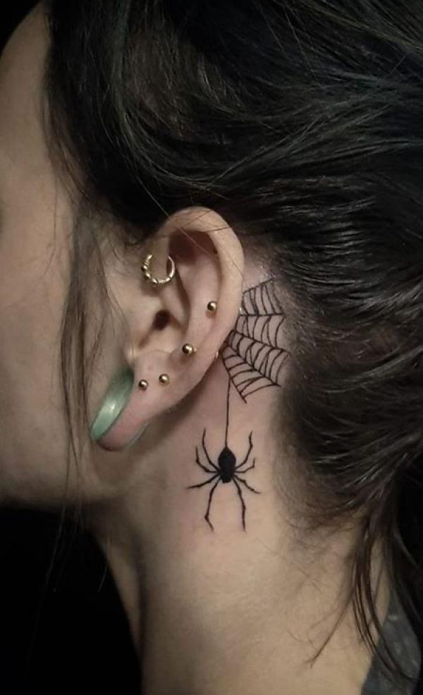 Spider Web Tattoos Unraveling the Intricate Symbolism Art and Design