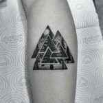 Valknut tree tattoo