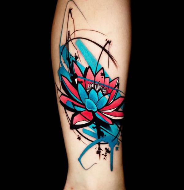 Water lily Graffiti tattoo