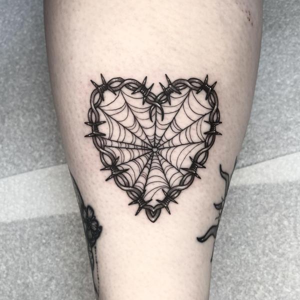 Sacred heart  Gemil grim and Thorn heart  danykim Tattooers in Busan   South Korea at Bloodcandytattoo  rtattoos