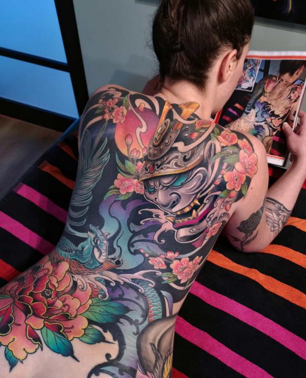 Chrysanthemum and oni