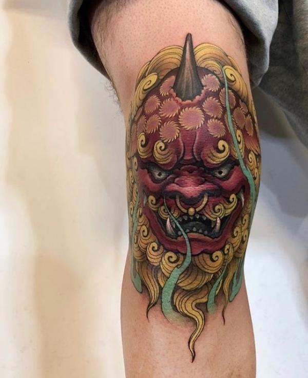 Japanese Foo Dog tattoo