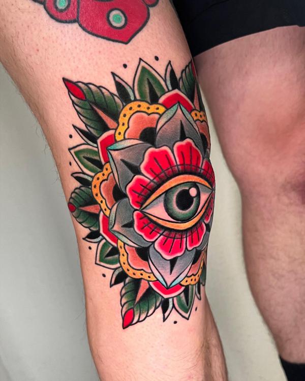 85 Knee Tattoo: Designs and Styles