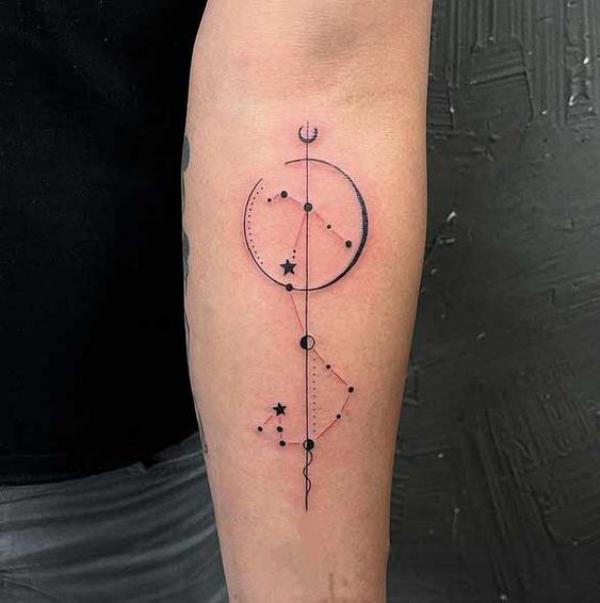 Virgo constellation by Brooke Kesinger at True Fit Tattoo in San Diego, CA  : r/tattoos
