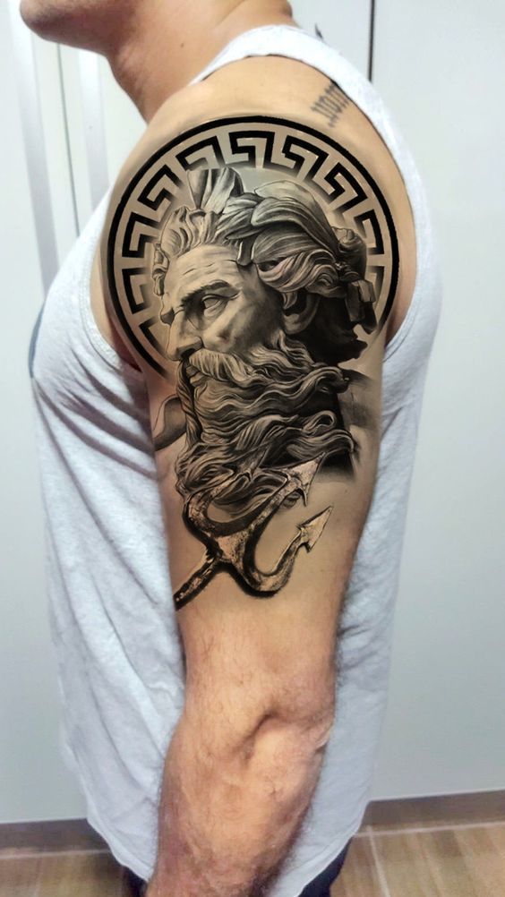 Greek mythology Poseidon, done in two sessions Tattoo Artist: Stefan Muler  For appointments please contact the Studio :⁠ ☎ (+49) 02162/8979879⁠ 📥...  | By Art of Eternity Tattoo StudioFacebook
